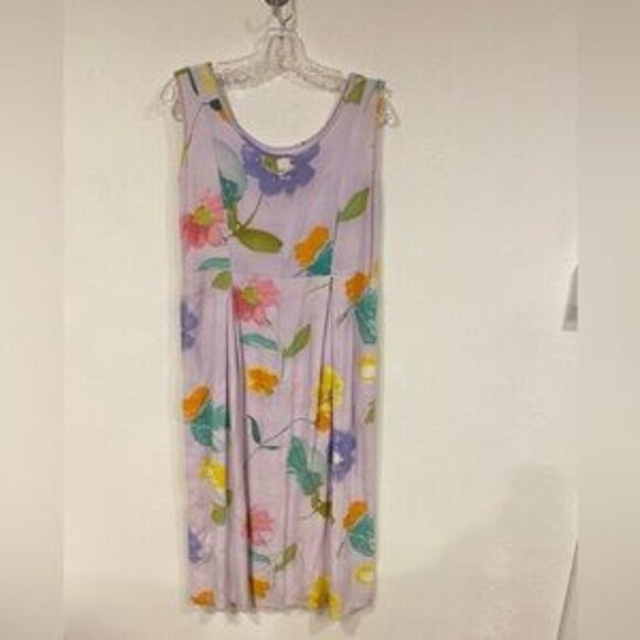 Jams World Dresses & Skirts - JAMS WORLD Floral Watercolor Print Midi Dress Size Small VGUC